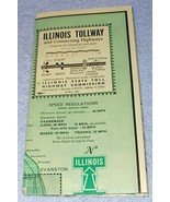 Chicago Illinois State Tollway and Connecting Highways Map 1961 - $6.00