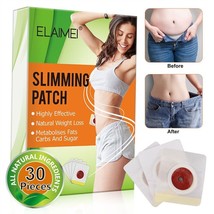 30PCS Magnetic Slim Patch Navel Stick Slimming Weight Loss Patches Fat Burning - £6.69 GBP