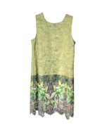 Max Studio Dress Womens Small Green Sheath Lined Lace Cut-Work Sleeveless - $17.23 CAD