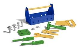 Green Toys Tool Set, Blue - 15 Piece Pretend Play, Motor Skills, Languag... - £21.50 GBP