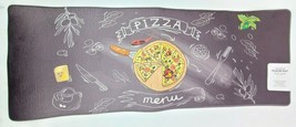 WRG Home Oversized Anti-Fatigue Floor Mat 18&quot; x 47&quot; Pizza Menu - £15.64 GBP