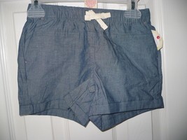 Faded Glory Girls Pull On Shorts Chambray Color Size SMALL 6-6X NEW - £7.07 GBP