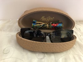 Maui Jim Ilima Gs759-61 White Tokyo Gloss Black Women's Sunglasses 53-20-140 - £255.75 GBP