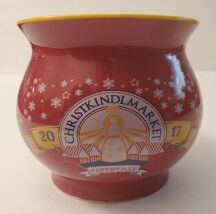 Christkindlmarket Naperville 2017 Red/Yellow Kettle Mug Cup - $9.99