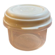 Vintage Rubbermaid Servin&#39; Saver #6 Round 1 Cup Container 0018 Almond Beige Lid - £7.25 GBP