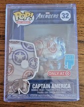 Funko POP! Art Series: Marvel Patriotic Age - Captain America #32 Target Exclus. - £20.71 GBP