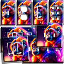 Colorful Galaxy Star Monkey Light Switch Outlet Wall Plates Celestial Room Decor - £9.50 GBP+