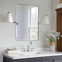 Chrome Pivot Bathroom Mirror, 24&quot; X 36&quot; Chrome Tilting, Overall 28.33&quot; X... - $284.99