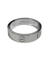 Cartier 18k White Gold Love Band Ring 6 mm_65 size - £1,117.91 GBP