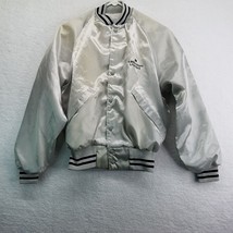3M Jacket Small Satin Silver Gray Little Rock 4 Million Hours Vintage - £70.08 GBP