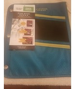 FIVE STAR MEAD BINDER ZIPPERED PENCIL POUCH BLACK/BLUE - $374.05 MXN