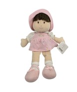 Carters Sweet Daisy Pink Plush Doll Brown Hair Embroidered Flowers NWT VTG Y2K - $39.60
