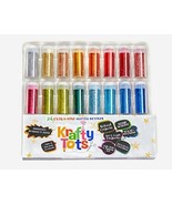 Krafty Tots 24 Extra-Fine Glitter Bottles Art & Crafts Non-Toxic Eco-Friendly - £13.74 GBP
