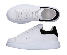 Alexander McQueen Sneaker White Black Tail Plateau Sneaker Sport Shoes Fashion  - £309.46 GBP