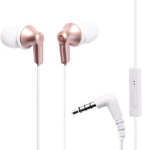 Panasonic Ergofit Wired Earbuds, In-Ear Headphones With Microphone, Rose... - $32.97