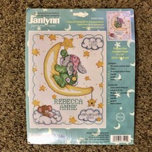 Janlynn Counted Cross Stitch Kit NEW Crescent Moon Birth Announcement 063-0102  - £12.51 GBP