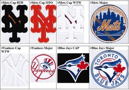 MLB New York Mets Yankees Toronto Blue Jays Badge Iron On Embroidered Patch - £7.86 GBP