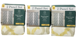 Home Expressions Addison Panel Pairs 3 Packages 80 x 84&quot;  (6-40&quot;W Panels) Yellow - $76.23