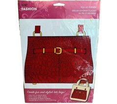 Iron On Purse Transfer Tote Bag Craft Design SEALED BNWT Plaid Fashion - £15.63 GBP