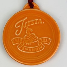 Fiesta 75th Anniversary ornament Tangerine Orange Dancing Lady 2011 Reti... - $9.74