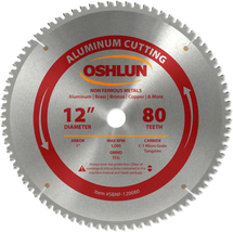12-Inch 80 Tooth TCG Saw Blade with 1-Inch Arbor for Aluminum-Non Ferrou... - $100.07+