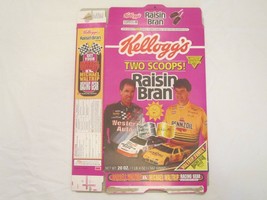 Kellogg&#39;s Empty Cereal Box 1995 Raisin Bran Darrell Waltrip Michael W [A6f2] - $8.48