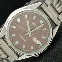Genuine Vintage Seiko Automatic 7S26A Japan Mens D/D Brown Watch 621e-a415925 - £33.53 GBP
