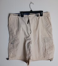 Authentic CHEENO&#39;S Cargo Khaki Adjustable Waist Shorts Men&#39;s Size L - $17.73