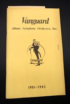 Vtg Albany Symphony Orchestra &#39;81/&#39;82 Vanguard NY Obscure Find Ephemera - $29.99