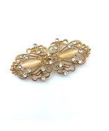 Gold Wedding clasp, Crystal button, Rhinestone crystal clasp, Gold Hook ... - £7.50 GBP