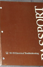 1998 1999 2000 Honda Passport Electrical Troubleshooting Wiring Manual ETM OEM - £8.26 GBP