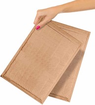100 #5 10.5x15 Kraft Paper Padded Bubble Envelopes Mailers Shipping Case 6&quot;x10&quot; - £80.32 GBP