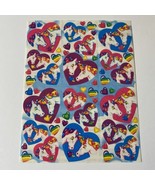 Vintage Lisa Frank Markie Unicorns Rainbows Hearts Sticker Sheet S168 - $19.99