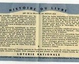 June 1952 French National Lottery Brochure Calendar and Payouts - $20.76