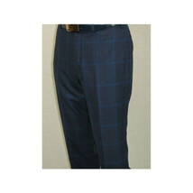 Men TALLIA Suit Wool Blend English Glen Plaid Classic 2Button VDVA2SVX0026 Blue image 11
