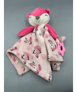 Pink Buba Baby Fox Lovey Blanket With Plush Fox Teething Toy Security Bl... - $242.96 MXN