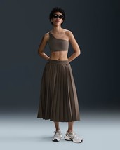 Nike 24.7 Perfect Stretch Brown Pleated Skirt Women’s Dri Fit Midi Size ... - $1,831.01 MXN