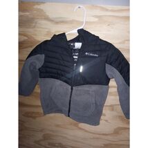 Columbia Insulated Jacket Grey Black Kids 6/7 - $15.75