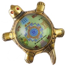 Shree shri with vypar vridhi Yantra on Metal Tortoise for Bring Good Luck (10) - £15.81 GBP