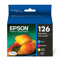 EPSON 126 DURABrite Ultra Ink Black &amp; Color Combo Pack For WF-3520, WF-3... - £53.90 GBP