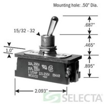   3 pack  ss211-16a-bg toggle switch, dpst, on-off, 20 amp 125vac - £75.69 GBP