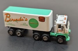 Vtg 1989 Micro Machines Galoob Shake and Sniff Semi Truck Brenda's Ice Cream - £44.00 GBP