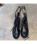 1968 Vietnam Era US Army Black Leather Paratrooper Combat Boots Never Wo... - $3,063.16 MXN
