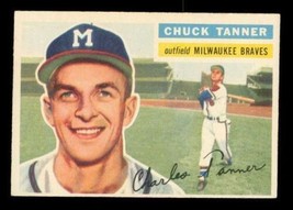 Vintage Baseball Card Topps 1956 #69 Chuck Tanner Outfield Milwaukee Braves Wb - $11.31