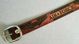 United States AIR FORCE Genuine Leather Belt &amp;  Belt Buckle - $34.60