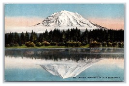 Mount Rainier From Lake Spanaway Washington WA UNP DB Postcard V18 - £3.57 GBP