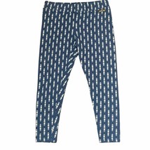 Matilda Jane Leggings Size Small Blue White Geometric Pattern Stretch 28X23 - $17.86