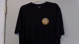 Pittsburgh Penguins Vintage Gold Logo Performance Embroidered T-Shirt XL New - £13.38 GBP
