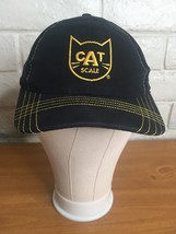 Cat Scale Adjustable Baseball Cap Hat - Black with Yellow Embroidery -- ... - £11.72 GBP
