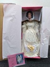 Paradise Galleries Eboni Bridal Beauties 17&quot; Porcelain Doll Patricia Rose - £63.30 GBP